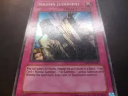 Yugioh - Solemn Judgment RP01-EN045 Super Rare Original 1996 Copyright Print - Image 4