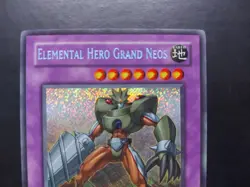 Yugioh - Elemental Hero Grand Neos CT04-EN001 Secret Rare Promo - Image 2