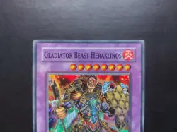 Yugioh - Gladiator Beast Heraklinos TDGS-ENSE2 Super Rare Promo - Image 2