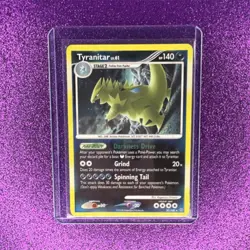 Pokemon Tyranitar 30/100 Stormfront Holo Rare 140 HP Stage 2 English 2008 - Image 1