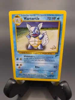 Wartortle W Stamped 063/130 Wotc Promo Base Set 2 Rare Pokemon TCG - Image 1