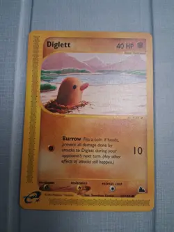 Pokemon Diglett 50/144 Common Skyridge NM Fast Ship - Image 1