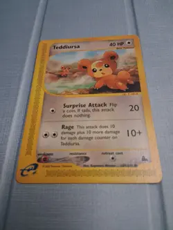 Pokemon Teddiursa 109/144 Skyridge Common NM Fast Ship - Image 2