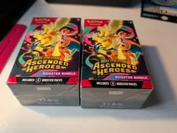 2 Sealed Boxes Pokemon Mega Evolution Ascended Heroes Booster Bundle Boxes - Image 1