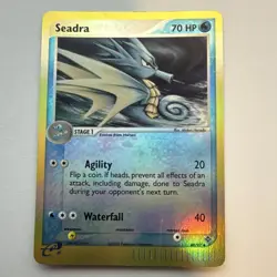 Pokemon TCG Seadra 40/97 Dragon Reverse Holo Uncommon Stage 1 English - Image 1