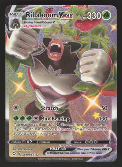 Rillaboom VMAX SV106/SV122 Pokemon TCG Shining Fates NM - Image 1