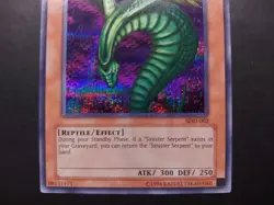 Yugioh - Sinister Serpent SDD-002 Prismatic Secret Rare Promo - Image 3