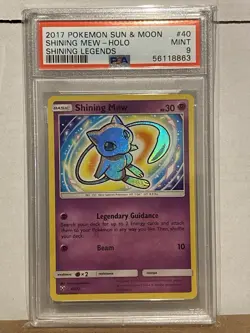 Shining Mew Pokemon TCG Shining Legends Shiny Holo Rare PSA 9 40/73 2017 - Image 1