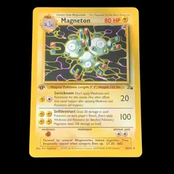 1999 Pokemon Fossil set *1st Edition* MAGNETON #26/62 Rare Non-Holo MP - Image 1