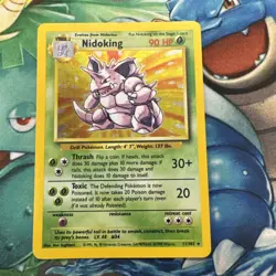 Pokemon TCG Nidoking Base Set 11/102 Holo 1999-2000 Base Set MP - Image 1