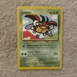 Pokemon TCG Ledyba Neo Genesis 63/111 Regular Unlimited Common - Image 1