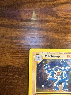Italian Machamp Holo First Edition 8/102 Pokemon Base Set - Image 2