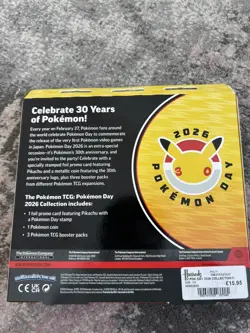 Pokemon Day 2026 30th Anniversary Pikachu Promo Collection Box Sealed - Image 3