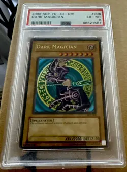 Yu-Gi-Oh! Yugioh SDY-006 Dark Magician PSA 6 2002 EX-MT - Image 1