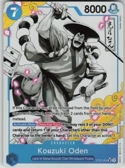 One Piece TCG Kouzuki Oden (Parallel) SR Starter Deck 22: Ace & Newgate ST22-005 - Image 1