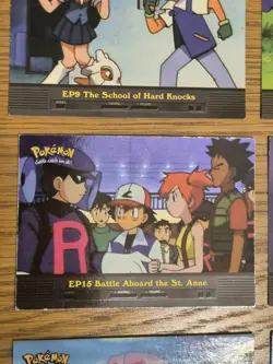 Pokemon Cards 2000 Topps Episode Cards Shiny Ep 15 20 24 Holo Ep 8 17 22 Vintage - Image 4