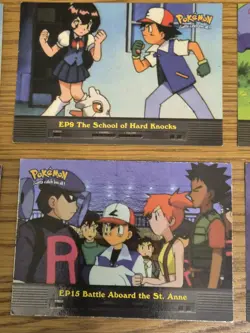 Pokemon Cards 2000 Topps Episode Cards Shiny Ep 15 20 24 Holo Ep 8 17 22 Vintage - Image 5