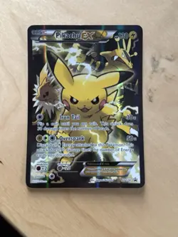 HP Pokemon Pikachu EX XY124 Black Star Promo 2016 Holo Card TCG - Image 1