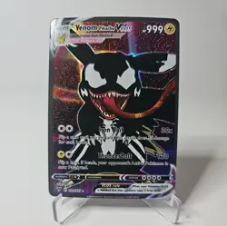 Pokemon PIKACHU VENOM Vcos Cosplay Holo Prism Custom Fan Full Art Card NM-MT+ - Image 1