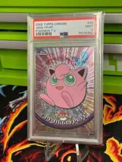 PSA 9 MINT Jigglypuff #39 (Topps Chrome Series 1) Holo Pokemon Card - Image 1