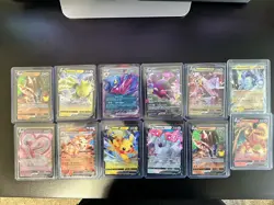 Pokemon TCG 12 Card Lot EX V Gold Energy Koraidon Miraidon Tyranitar Banette Set - Image 1