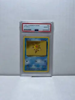 Pokemon TCG 1999 Base Set Staryu 65/102 PSA 10 Common Regular Card - Image 1