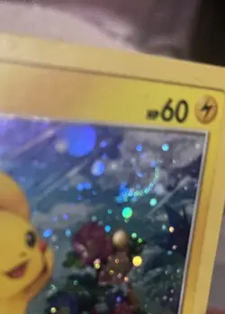 Pokemon Pikachu SM86 SM Promo Holo 60 HP Basic Tail Whap Spark TCG Card w SWIRL - Image 5