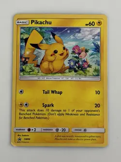 Pikachu 2017 TCG SM86 Cosmo Holo Black Star Promo Card - Image 1