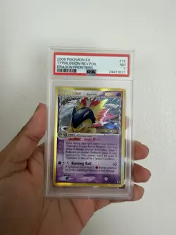 Pokemon TCG Typhlosion Delta Reverse Holo Card PSA 7 - Print Line Error! - Image 1
