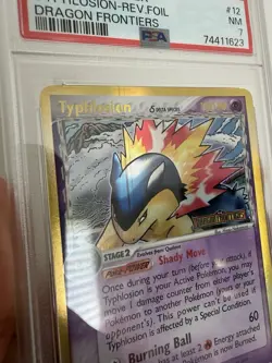 Pokemon TCG Typhlosion Delta Reverse Holo Card PSA 7 - Print Line Error! - Image 3