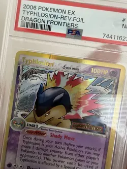 Pokemon TCG Typhlosion Delta Reverse Holo Card PSA 7 - Print Line Error! - Image 5