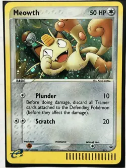 Meowth 013 Black Star Unlimited Holo Pokemon Card TCG - Image 2