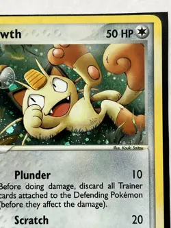Meowth 013 Black Star Unlimited Holo Pokemon Card TCG - Image 5