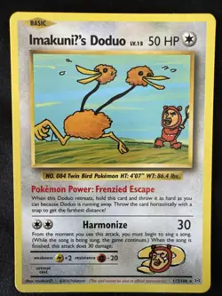 ImakuniU's Doduo 112/108 Evolutions Secret Rare Pokemon Card LP - Image 1