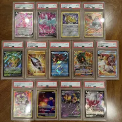Pokemon PSA 8 Graded Lot (13 Cards) – Sun & Moon / Sword & Shield – NM-MT - Image 1
