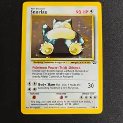 Snorlax 11/64 Pokemon TCG Jungle Holo Foil Rare Card Moderately Played MP - Image 2
