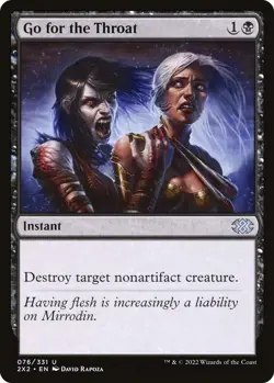 Go for the Throat 76 Uncommon Double Masters 2022 Near Mint - Image 1