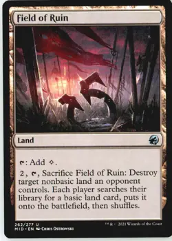 Field of Ruin 262 Uncommon Innistrad: Midnight Hunt Near Mint - Image 2