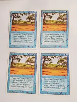 MTG Playset 4x Phantasmal Terrain (Revised/Blue/C) - BGM - Image 1