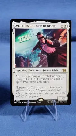Agent Bishop, Man In Black Regular TM 0002 Rare TMNT MTG 🔮 C - Image 1