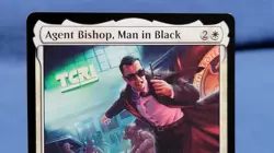 Agent Bishop, Man In Black Regular TM 0002 Rare TMNT MTG 🔮 C - Image 2