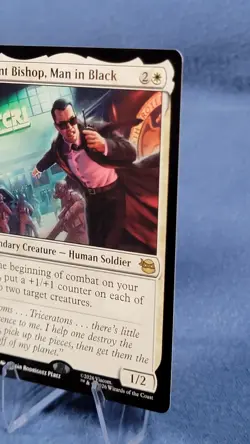 Agent Bishop, Man In Black Regular TM 0002 Rare TMNT MTG 🔮 C - Image 4