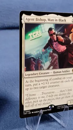 Agent Bishop, Man In Black Regular TM 0002 Rare TMNT MTG 🔮 C - Image 5