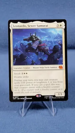 Leonardo, Sewer Samurai 0017 Teenage Mutant Ninja Turtles Magic The Gathering NM - Image 1