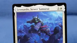 Leonardo, Sewer Samurai 0017 Teenage Mutant Ninja Turtles Magic The Gathering NM - Image 2