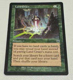 Land Grant- MTG - Mercadian Masques - ENGL. - ©1999 NM/M - Image 2