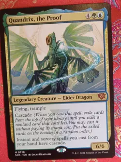 Quandrix, the proof Secrets of Strixhaven Magic The Gathering MTG MYthic LEgend - Image 1