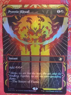 FOIL Mystical Archive Pyretic Ritual Secrets of Strixhaven Magic The Gathering - Image 1