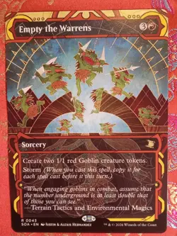 Empty the Warrens MYSTICAL ARCHIVE Magic The Gathering Secrets of Strixhaven MTG - Image 1