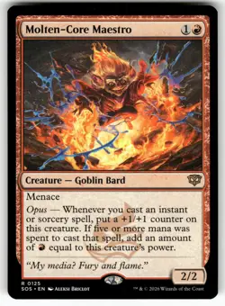 Molten-Core Maestro 125 Rare Secrets of Strixhaven Magic: The Gathering NM - Image 1